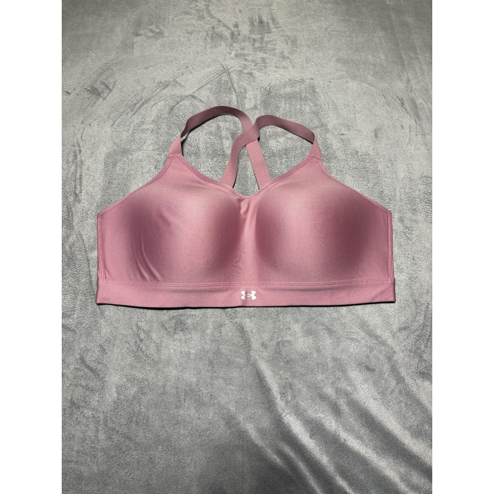Under Armour Sports Bra Womens 3X Fitted Padded Pink High Impact Racerback